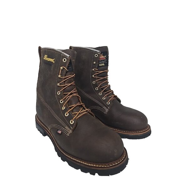 Thorogood Men's 8" Waterproof & Insulated Work Boots (U.S.A.) 814-4520 11 EE - Picture 1 of 7